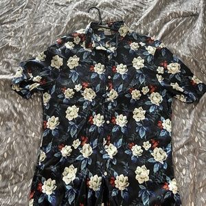 Two ASOS Floral Design Causal Button Up Size XL Tall